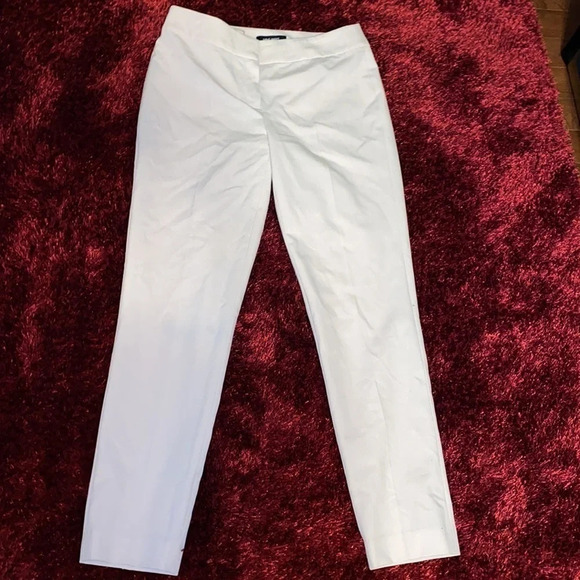 Nine West nude pink ankle cropped dress pants Sz 2 - Picture 3 of 16